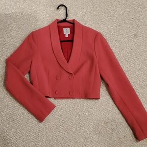 Pink cropped blazer